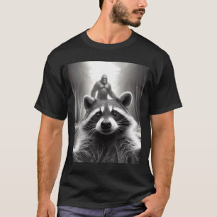Funny Tee Ed Raccoon Selfie Bigfoot Gift Mens Wome