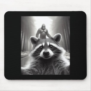 Funny Tee Ed Raccoon Selfie Bigfoot Gift Mens Wome Mouse Mat