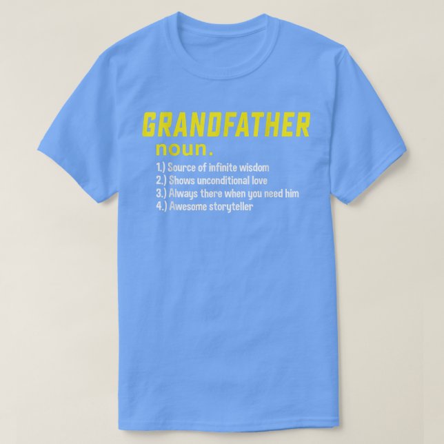 Funny Tee For Grandfather Definition Awesome Legen (Design Front)