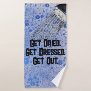 Funny, Teen Boy Bubbles Shower Bathroom Bath Towel Set