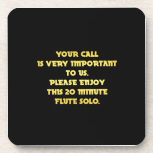 Funny Telephone Customer Service Joke Coaster
