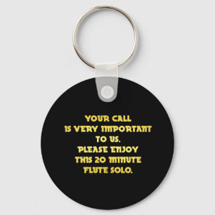 Funny Telephone Customer Service Joke Key Ring
