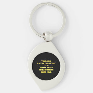 Funny Telephone Customer Service Joke Key Ring