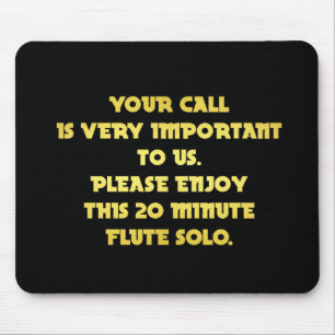 Funny Telephone Customer Service Joke Mouse Mat