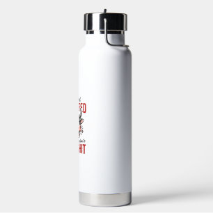 Funny Tempered Cow Vintage Water Bottle