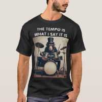 Funny 'Tempo Is What I Say It Is' Monkey Drummer
