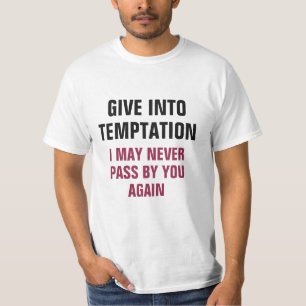 Funny Temptation custom name T-Shirt
