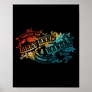 Funny Tennessee-ham Mary Anne &amp; Wanda's Strawb Poster