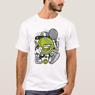 Funny Tennis Ball Cartoon   Sport T-Shirt