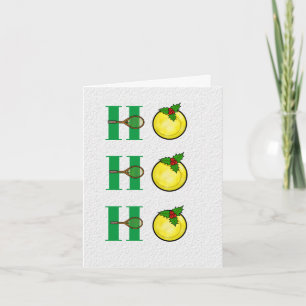 Funny Tennis Balls Christmas Card