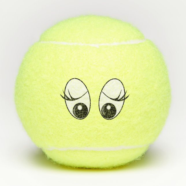 Funny Tennis Balls with Eyes (Front)