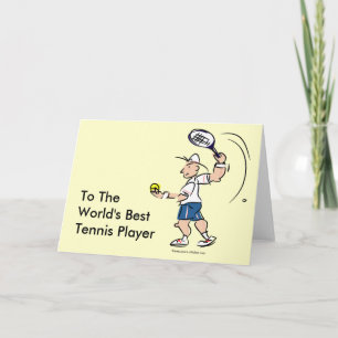 Funny tennis cards for men and boys