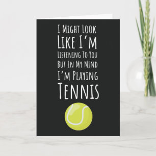 Funny Tennis Cards Sports Humor For Player Lover