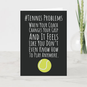 Funny Tennis Coach Cards Appreciation Player Team