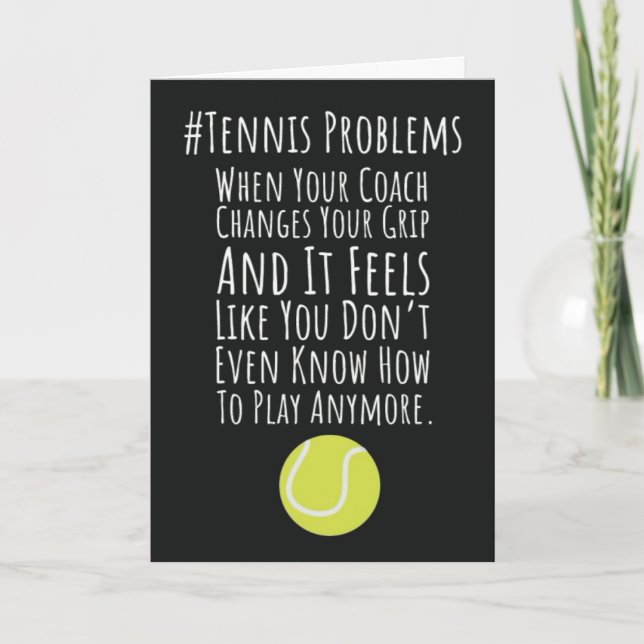 Funny Tennis Coach Cards Appreciation Player Team (Front)