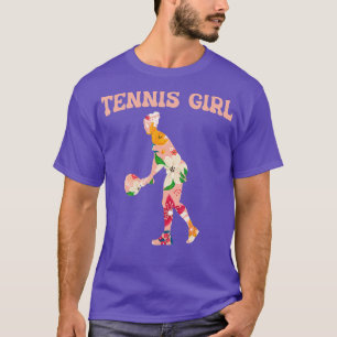 Funny Tennis Court Player Sport Hobby Tennis Girl T-Shirt