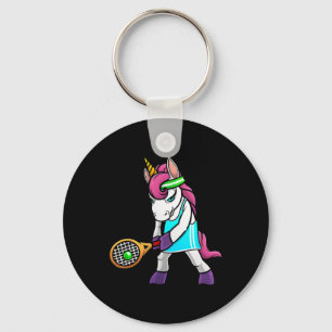 Funny Tennis Gift For Girls Women Unicorn Lovers C Key Ring