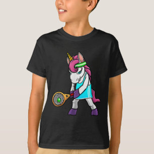Funny Tennis Gift For Girls Women Unicorn Lovers C T-Shirt