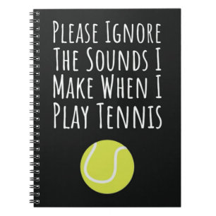 Funny Tennis Gifts For Her Girl Women Players Notebook