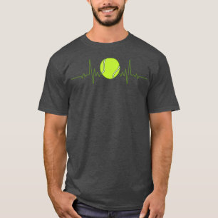 Funny Tennis Heartbeat Art For Tennis Player Men W T-Shirt