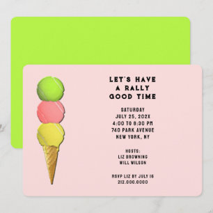 Funny Tennis Party Invitation