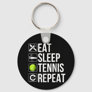 Funny Tennis Player Gift  - Eat Sleep Tennis Key Ring