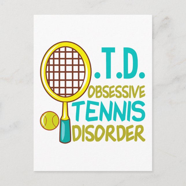 Funny Tennis Postcard (Front)