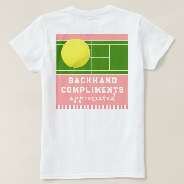 Funny Tennis T-Shirt (Design Back)