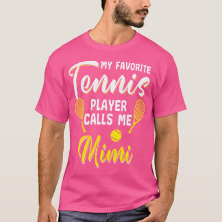 Funny Tennis T Shirt Player Hobby Racquet Mimi Gra