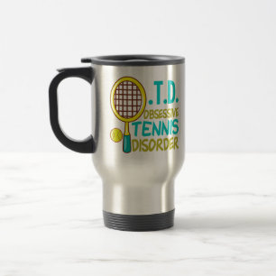 Funny Tennis Travel Mug