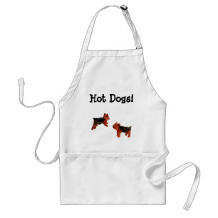 Funny Terrier Dog Art Standard Apron