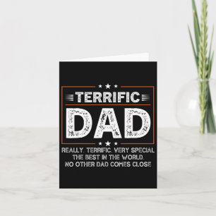 Funny Terrific Dad Donald Trump Happy Fathers Day  Card
