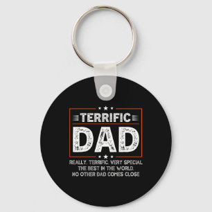 Funny Terrific Dad Donald Trump Happy Fathers Day Key Ring