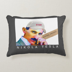 Funny Tesla Decorative Cushion