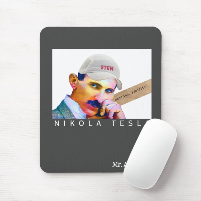 Funny Tesla Personalised  Mouse Mat (With Mouse)