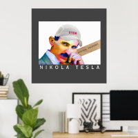 Funny Tesla Portrait 