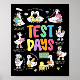 Funny Test Day Goose Testing Day STAAR Day Teacher Poster