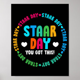 Funny Test STAAR Day Mode On Teacher Testing Poster