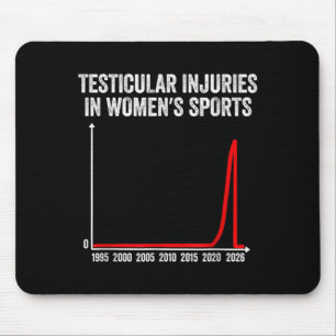 Funny Testicular Injuries In Womens Sports Mouse Mat