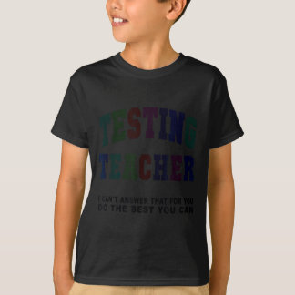 Funny testing teacher test day bruh math ela squad T-Shirt