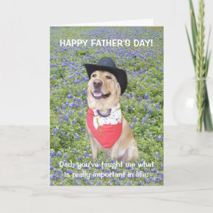 Funny Texas Father's Day Card