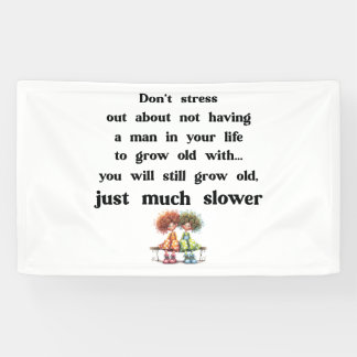 Funny text about women and men banner