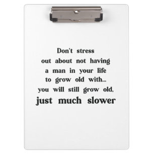 Funny text about women and men. clipboard