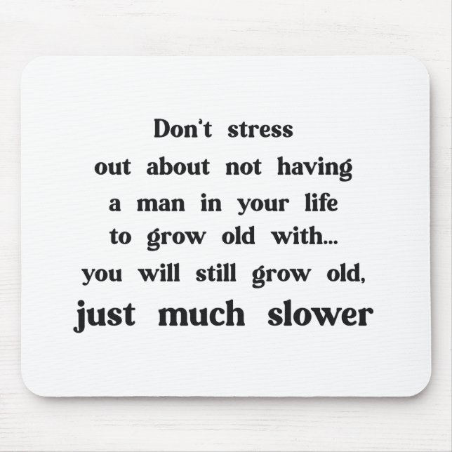 Funny text about women and men. mouse mat (Front)