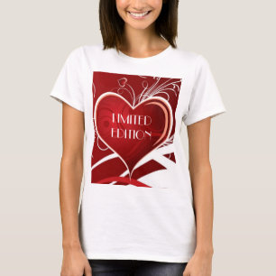 Funny Text Design And Big Red Heart T-Shirt
