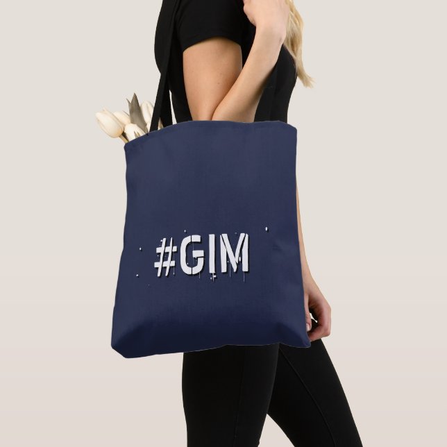 Funny text.Gim Tote Bag (Close Up)