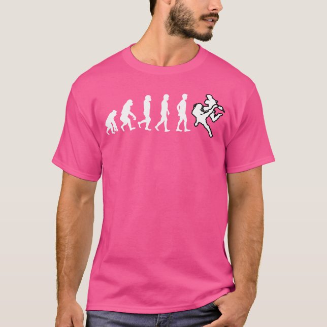 Funny Thai Boxing Evolution Muay Thai T-Shirt (Front)