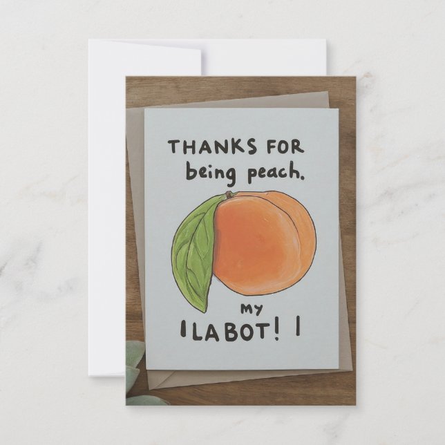 Funny Thank you card (Front)