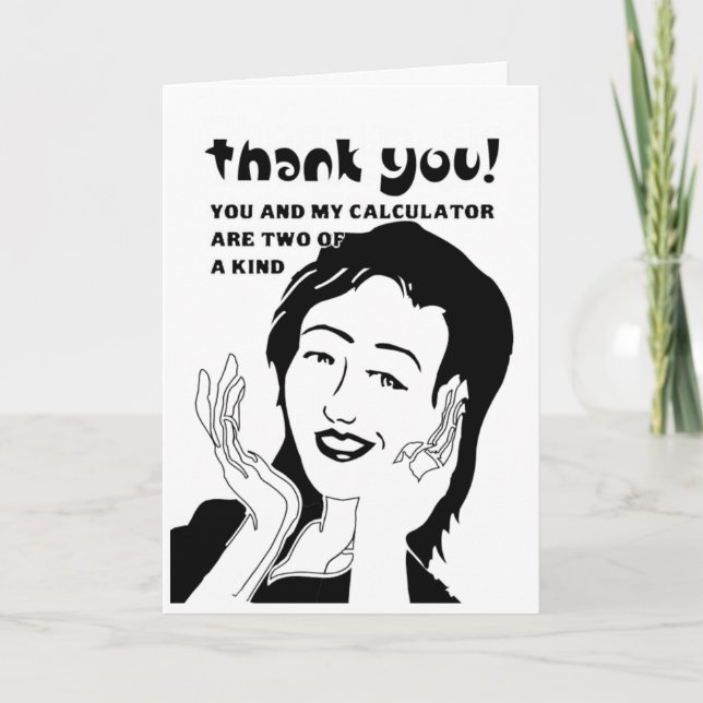 funny thank you card (Front)