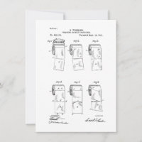 Funny Thank You Card, Toilet Paper Patent